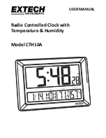 Extech Instruments CTH10A User Manual preview