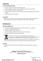 Preview for 4 page of Extech Instruments DC400 User Manual