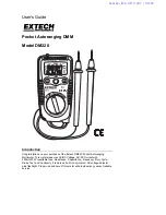 Preview for 1 page of Extech Instruments DM220 User Manual