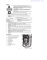 Предварительный просмотр 2 страницы Extech Instruments DM220 User Manual