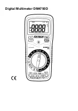 Extech Instruments DM4750D Manual preview