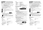 Предварительный просмотр 1 страницы Extech Instruments DV40 Manual