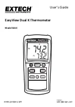 Extech Instruments EasyView Dual K EA10 User Manual preview