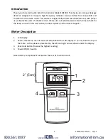 Предварительный просмотр 2 страницы Extech Instruments EMF300 User Manual