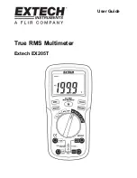 Preview for 1 page of Extech Instruments EX205T User Manual