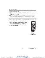 Предварительный просмотр 6 страницы Extech Instruments EX430A User Manual