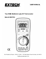 Preview for 1 page of Extech Instruments EX470A User Manual