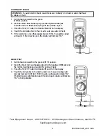 Preview for 9 page of Extech Instruments EX470A User Manual