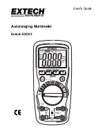 Предварительный просмотр 1 страницы Extech Instruments EX503 User Manual