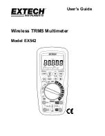 Предварительный просмотр 1 страницы Extech Instruments EX542 User Manual