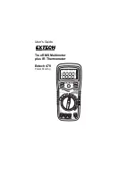 Extech Instruments Extech 470 User Manual preview