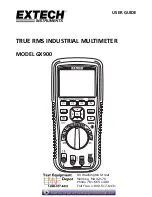 Предварительный просмотр 1 страницы Extech Instruments GX900 User Manual