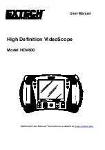 Предварительный просмотр 1 страницы Extech Instruments HDV600 User Manual