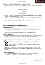 Предварительный просмотр 7 страницы Extech Instruments LT40 User Manual