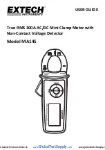 Предварительный просмотр 1 страницы Extech Instruments MA145 User Manual