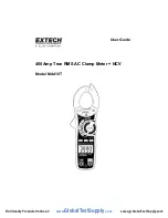 Preview for 1 page of Extech Instruments MA410T User Manual