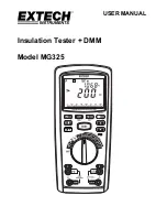 Предварительный просмотр 1 страницы Extech Instruments MG325 User Manual