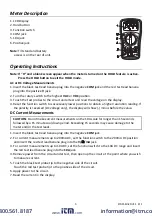 Предварительный просмотр 3 страницы Extech Instruments MiniTec MN36 User Manual