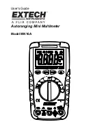 Preview for 1 page of Extech Instruments MN16A User Manual