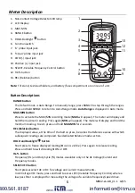 Предварительный просмотр 5 страницы Extech Instruments MN62 User Manual