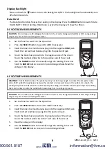 Preview for 8 page of Extech Instruments MN62 User Manual