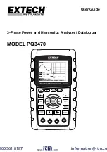 Extech Instruments PQ3470 User Manual preview