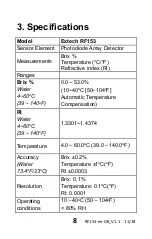 Предварительный просмотр 8 страницы Extech Instruments RF153 User Manual