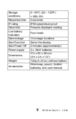 Предварительный просмотр 9 страницы Extech Instruments RF153 User Manual