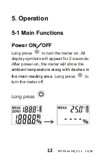 Предварительный просмотр 12 страницы Extech Instruments RF153 User Manual