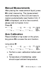 Предварительный просмотр 15 страницы Extech Instruments RF153 User Manual