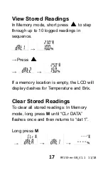 Предварительный просмотр 17 страницы Extech Instruments RF153 User Manual