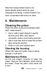 Предварительный просмотр 20 страницы Extech Instruments RF153 User Manual