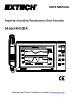 Preview for 1 page of Extech Instruments RH520A User Manual