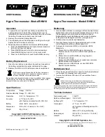 Preview for 1 page of Extech Instruments RHM16 User Manual