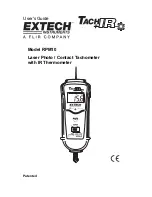 Extech Instruments RPM10 User Manual preview