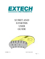 Preview for 1 page of Extech Instruments S3500T User Manual