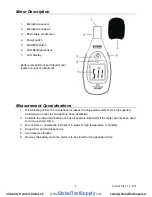 Предварительный просмотр 3 страницы Extech Instruments SL10 User Manual