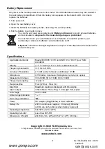 Preview for 8 page of Extech Instruments SL130G User Manual