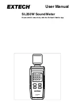 Preview for 1 page of Extech Instruments SL250W User Manual