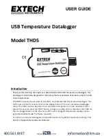 Extech Instruments THD5 User Manual preview