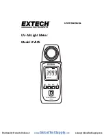 Extech Instruments UV505 User Manual предпросмотр