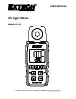 Extech Instruments UV510 User Manual preview