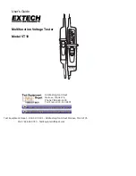 Preview for 1 page of Extech Instruments VT10 User Manual