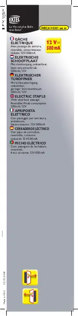 Preview for 2 page of Extel WEC A90301 SER.R2 Quick Start Manual