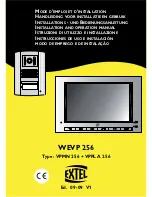 Extel WEVP 256 Installation And Operation Manual предпросмотр