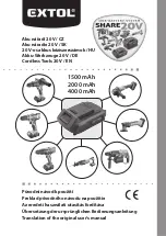 Предварительный просмотр 1 страницы EXTOL 8891880 Translation Of The Original User Manual