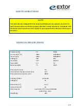 Preview for 6 page of Extor 4100r4 Operation/Maintenance And Installation