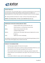 Preview for 28 page of Extor 4100R5 Operation/Maintenance And Installation