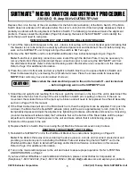 Preview for 1 page of Extractor Corporation SUITMATE Micro Switch Adjustment Procedure