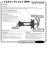 Предварительный просмотр 1 страницы Extralite CyberFront SPD Owner'S Manual